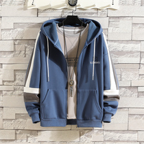 Mens children Wei clothing Spring and autumn clothes 12-15-year-old fat boy Even hat jacket sports junior high school students clothes on the clothes