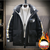 Boy winter jacket boy cotton clothes 13 Fat big boy cotton clothes 12-15 years old junior high school student 14-16 winter clothing quilted jacket