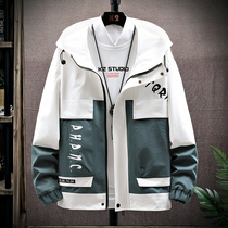 Spring Autumn Season Boy Coats Junior High School 13 High School Students 14 Year Old Trend Handsome 15 Fat Boy jacket 16 Jacket Man