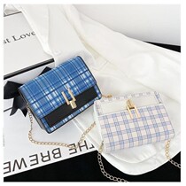 Small bag women 2021 New Plaid square bag shoulder crossbody Joker Fairy Bag tide summer summer