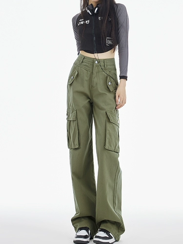 Розовая униформа медсестры, штаны, осенние дизайнерские повседневные брюки для отдыха, свободный прямой крой, коллекция 2023, в американском стиле, тренд сезона