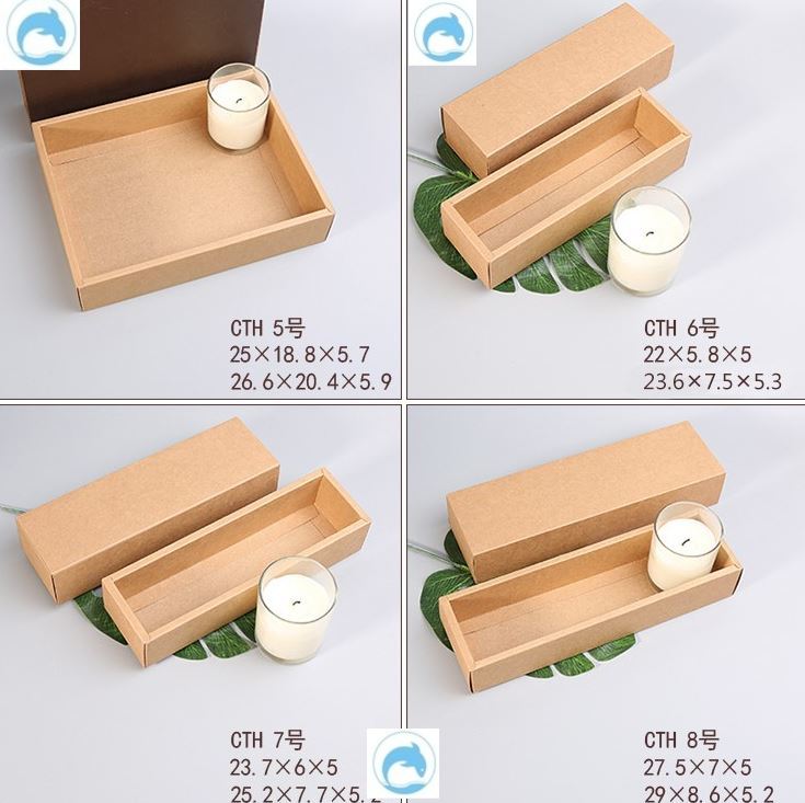 Kraft Paper Drawer Box Courtesy box Toilet Paper Box Long Strip Printed Towel Gift Bag LONG FORM PULL-OUT