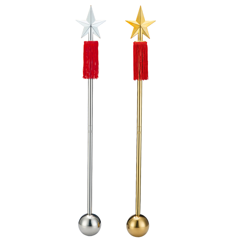 Bán chạy nhất của nhạc cụ cổ điển phương Tây Baton 90,120,130cm Nhạc trưởng ban nhạc quân đội Tambourine Dây dẫn thép không gỉ - Phụ kiện nhạc cụ