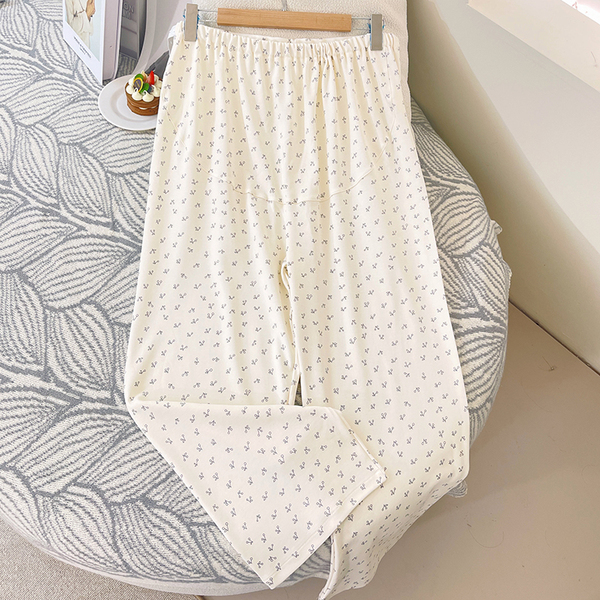 Spring and Autumn Pure Cotton Maternity Dress with Chest Pads, Hospital Delivery Gown, Maternity Sleepwear, Nursing Dress for Pre and Postpartum — 5