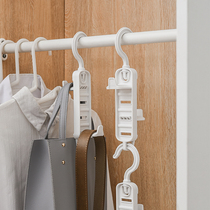 Japanese bag storage rack hanging wardrobe rack artifact hanging shelf dormitory home door rear