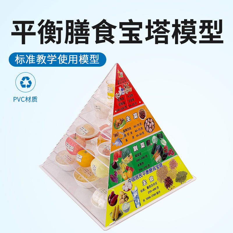 2022版膳食宝塔中国居民膳食平衡宝塔食物膳食金字塔营养食物模型