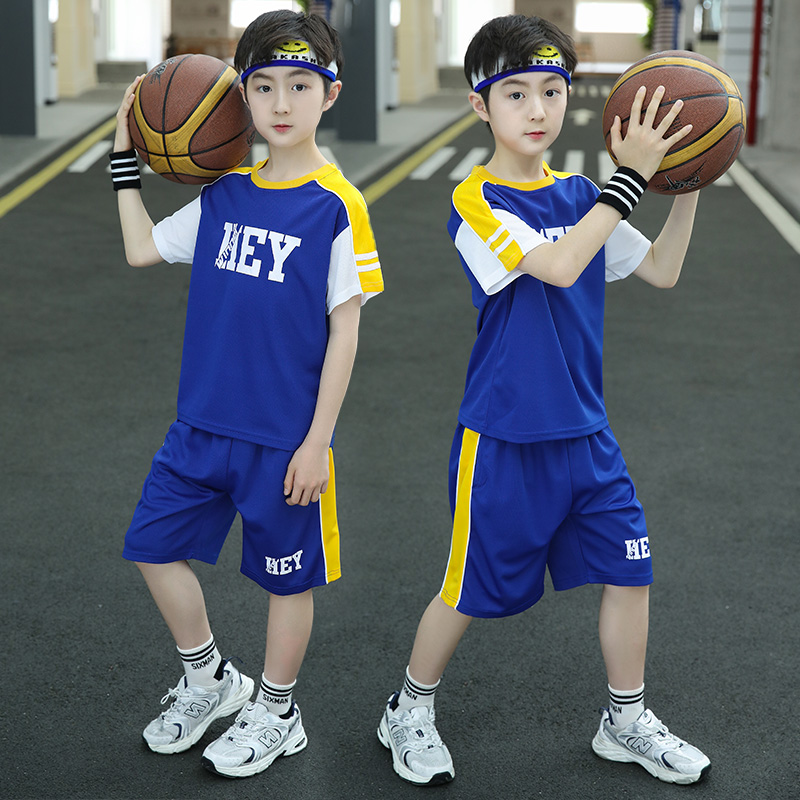 Children's basketball clothes suit boy sports jersey 80 9 CUHK Scout Summer 15 short sleeve speed dry clothes Two sets