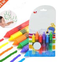 6 Pcs Dessin Jouets Bath Toy Baby Bath Crayons Toddler Washa