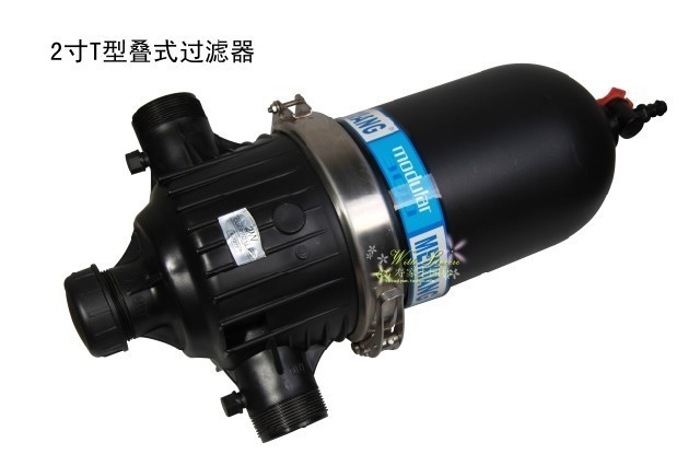 Micro-spray drip irrigation first filter 2-inch DN50T-type laminated-type spray irrigation water treatment equipment