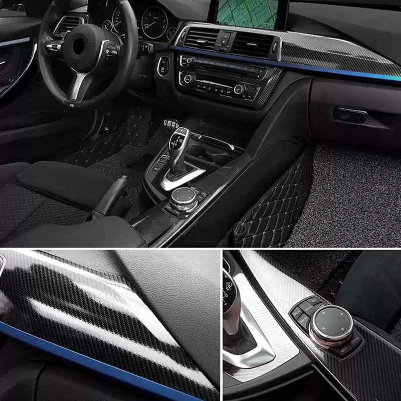 [5D углеродного волокна виниловая обертка пленка наклейки для BMW E46 E90]