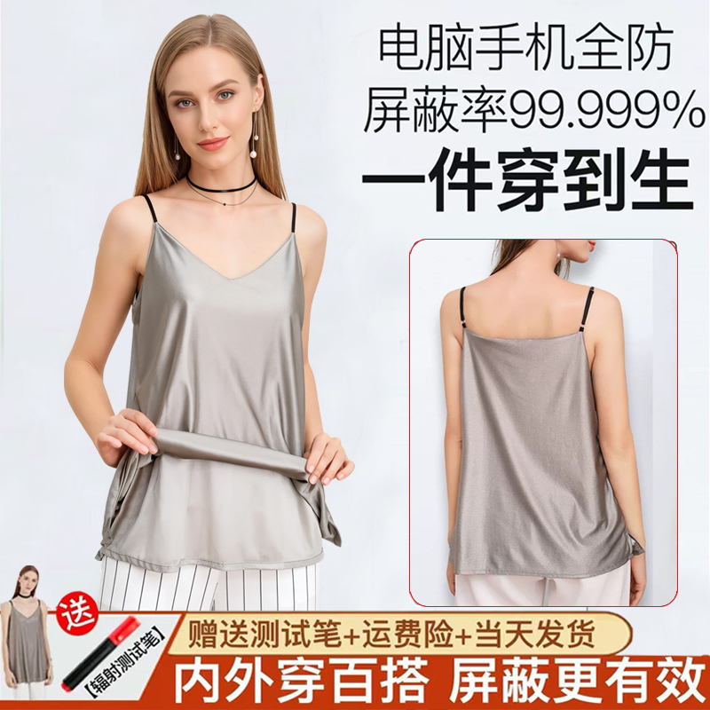 Radiation Protection Clothing, Maternity Wear, Special Belly Protection Clothing, Anti-Radiation Clothing for Office Workers, Invisible Pregnancy Clothing Vest for Wearing Inside the Computer