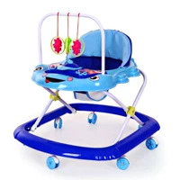 Baby Walker Đa năng Rollover Cô gái Nam Bé 6 / 7-18 tháng Trẻ em Tay đẩy có thể gập lại xe tròn tập đi