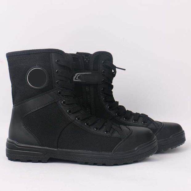 Bottes militaires en toile - porter - Ref 1398721 Image 6