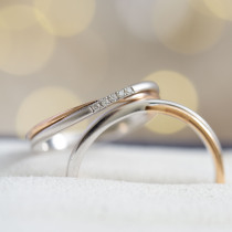 The rest of the life jewelry love series 18K gold diamond on the ring custom couple ring lettering engagement wedding ring