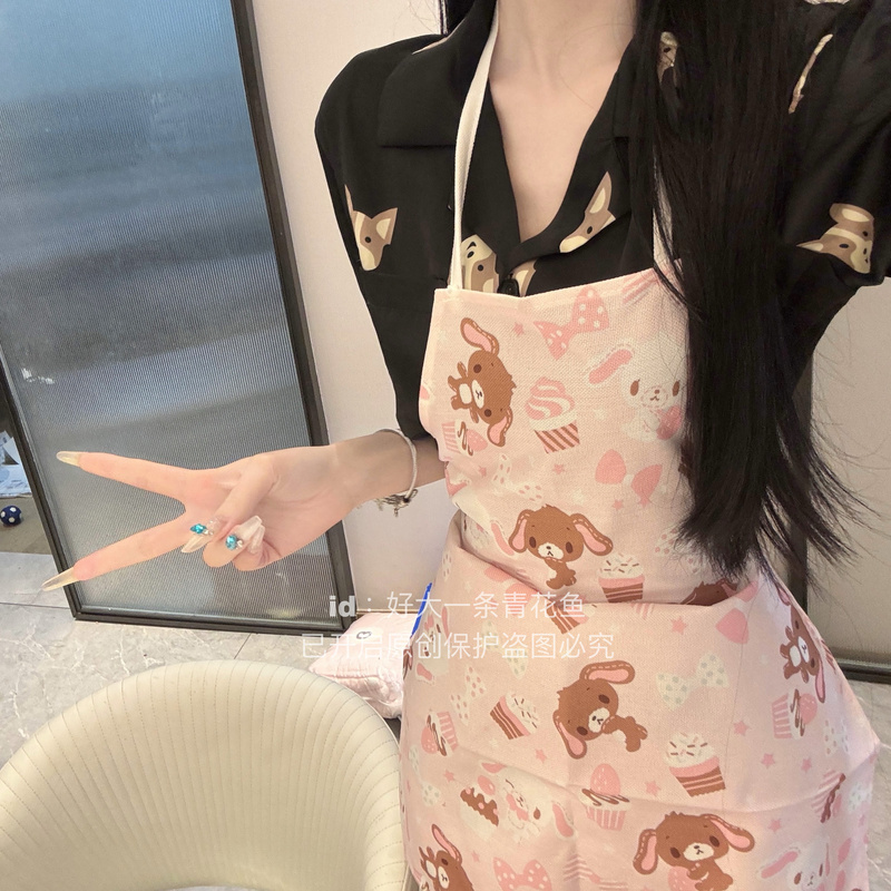 A Large Bluefin Tuna* Original Cute Dessert Rabbit Apron Kitchen Supplies Cute Apron Couple Apron