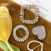 Black face black shop holding wedding diamond tassel brooch