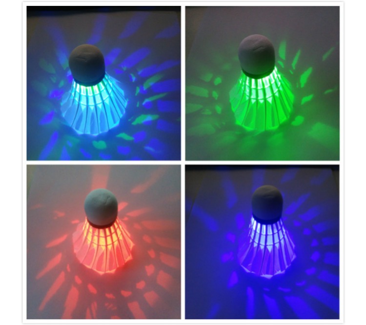 8 với đèn LED dạ quang dạ quang nylon cầu lông nhựa bóng nhựa cầu lông nhựa không xấu vợt cầu lông prince