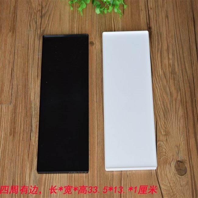 Khay bánh mì khay gỗ trưng bày khay trưng bày hình chữ nhật tấm bánh tráng miệng bánh ngọt tráng miệng mousse nhựa khay - Tấm đồ dùng nhà bếp bằng gỗ
