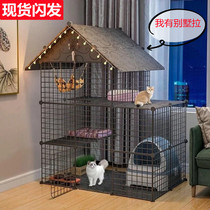 Dog cage nest pet fence small dog villa with toilet separation dog Bomei Teddy dog house Indoor