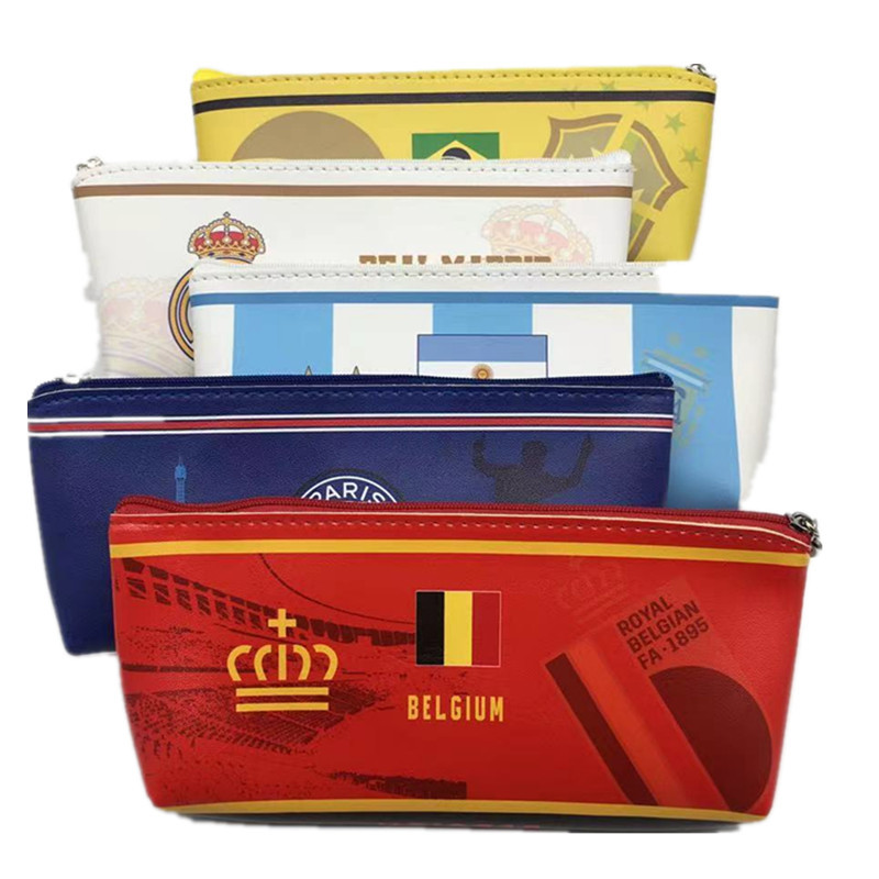 Chelsea, Real Madrid, Barcelona, Germany, Brazil, Manchester United, Football, Stationery, Pencil Case, Card Holder, Elementary School Student Gifts, Merchandise