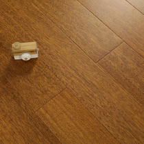 Meisen residence imported Indonesian pineapple grid printed eggplant wood Pure solid wood log floor floor heating lock free keel