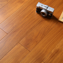 Meisen Official Residence Myanmar teak pure solid wood floor Lock geothermal heating high-end household logs need to be booked in advance