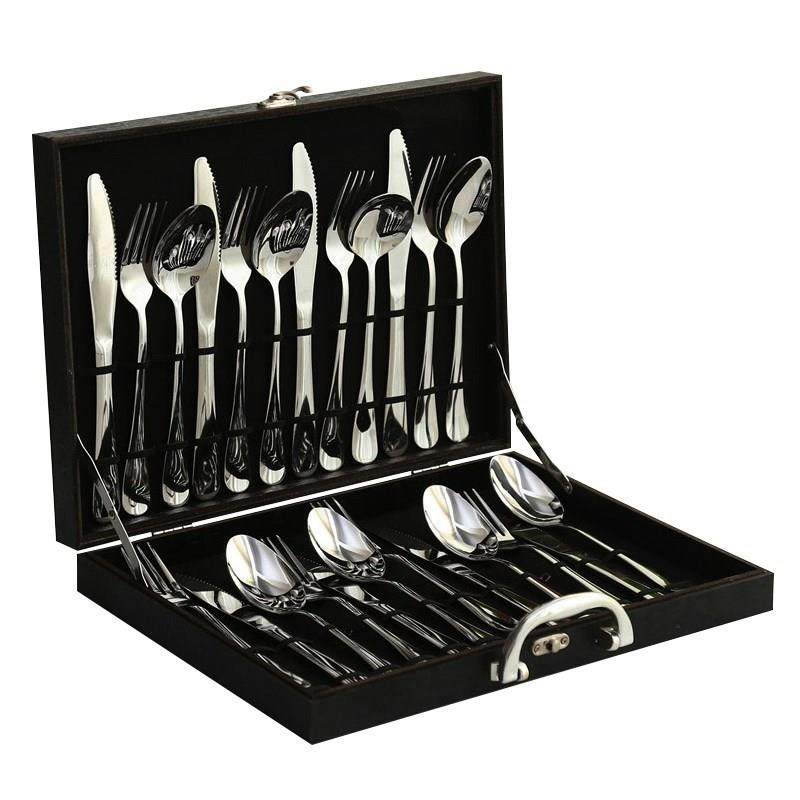 set family plate full set of three-piece cutlery