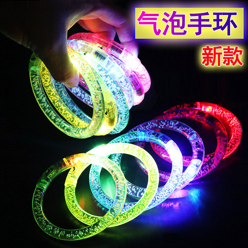 Luminous bubble bracelet flash led light bracelet bar concert cheer props creative luminous children's watch