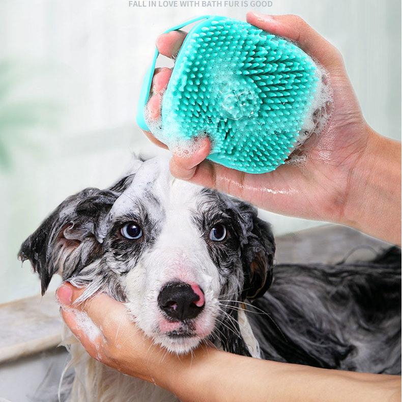 Pet Bath Theologie Brush Massage Dog Bath Brush Teddy Ginosa Moyer Kitty pooch Bathing Supplies