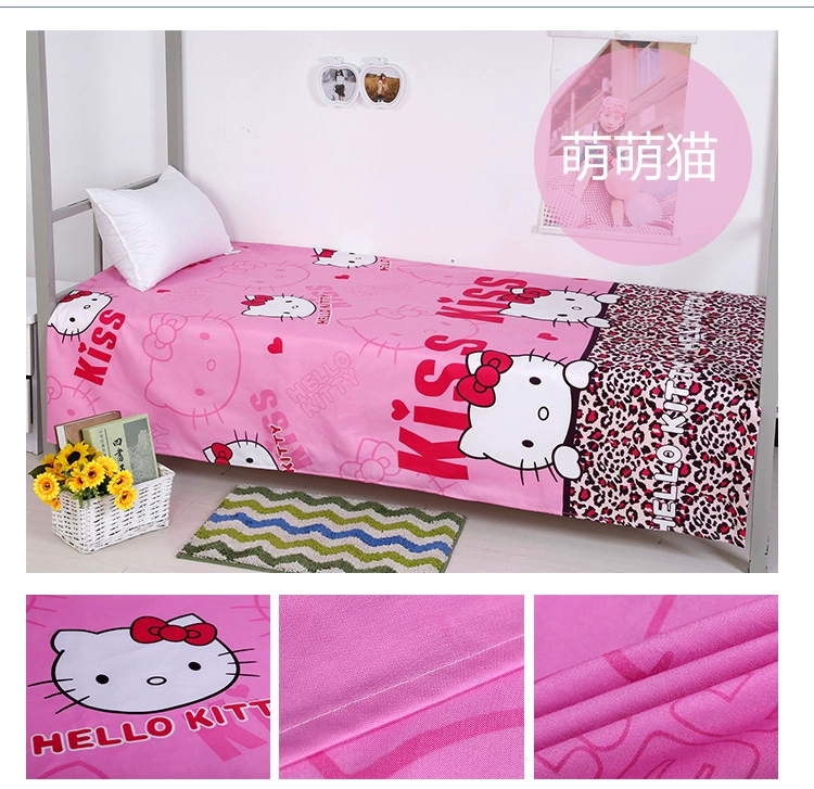 Điều trị đập vỡ nhẹ Giường đơn mảnh vỏ gối giường đơn ký túc xá thảm lông cừu trải giường