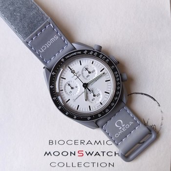 Authentic In-Stock Swatch X Omega Speedmaster 1965 Nasa White New Omega Swatch Watch