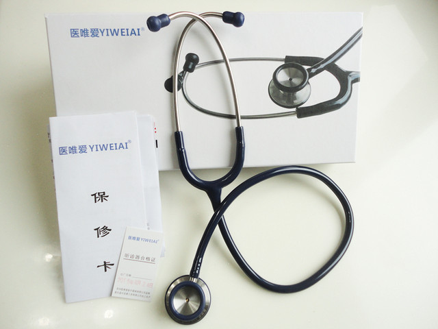 Medical only love YIWEIAI stainless steel stethoscope double-sided doctor home professional multi-functional listening to fetal heart