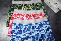 Bape ape head trendy mens pure cotton camouflage boxer briefs youth personalized large size loose breathable boxer briefs