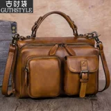 Кожаная сумка через плечо, сумка на одно плечо, из натуральной кожи, стиль