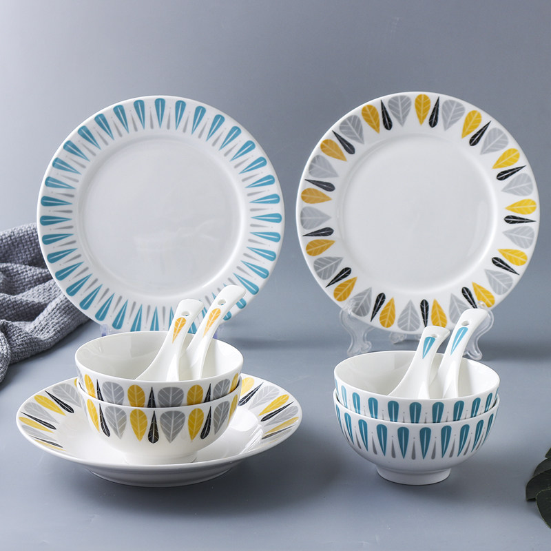 Thai Lovers Bowl dish suit Nordic Creative Home Ceramic Dishes West Dining Tray Breakfast Dish for a Dish Bowl 565