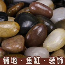  Aquarium landscaping decoration pebbles rain flowers stone living room fish tank Coral rockery flower pot Colored stone bottom sand