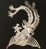 Феникс, металлическая наклейка, мобильный телефон, металлический ноутбук