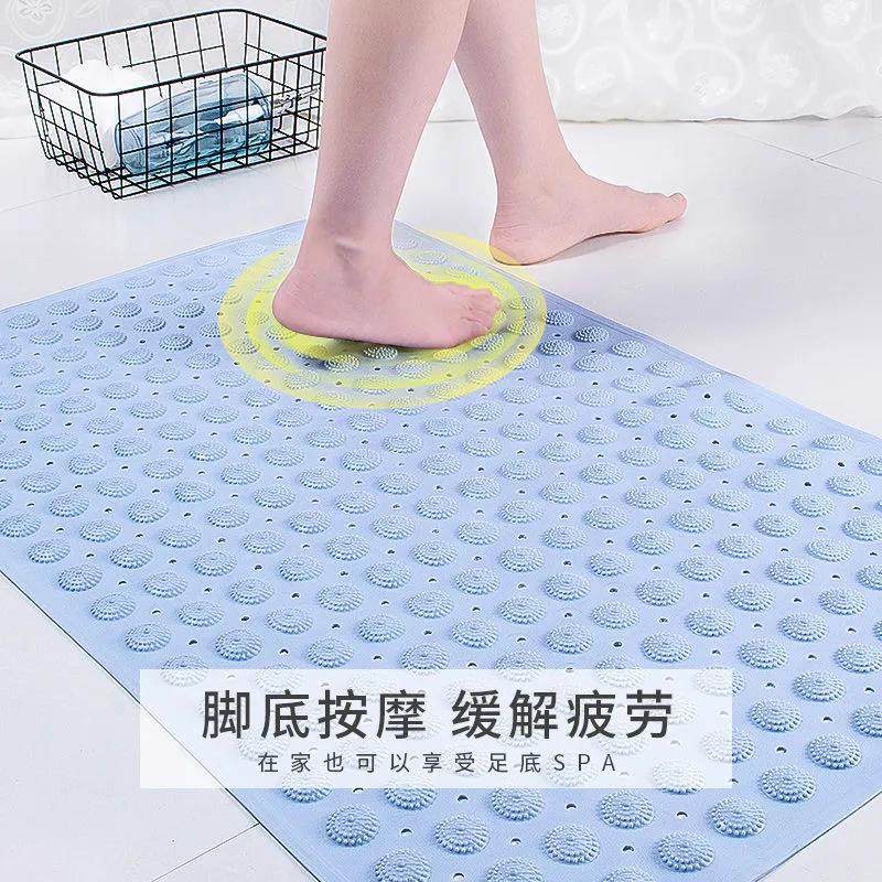 Bathroom non-slip mat environmental protection household shower room bath anti-fall suction cup floor mat powder room bathroom massage foot mat
