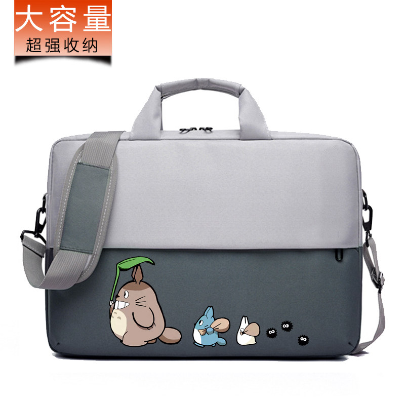 Computer bag 15 6 inches HP Lenovo Huawei Xiaomi Notebook Single shoulder bag Hand 14 cute cartoon large capacity