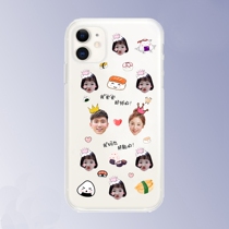 Couple mobile phone shell customized arbitrary models suitable for Apple 11vivo Huawei Scratching Picture photo avatar parent-child