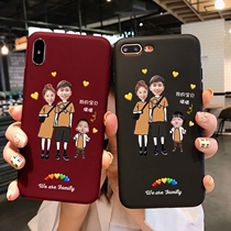 Couple phone shell custom iphone11 arbitrary model photo to apply Apple X avatar diy7P parent-child 12