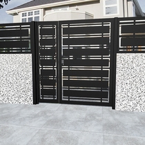 European and American style iron art villa courtyard door Minjuku garden yard door cell small door single open double open outdoor door custom