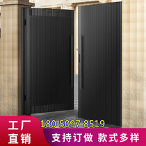 Custom Iron Art Gate Courtyard Door Villa Gate Garden District Iron Gate Iron Art Open Door Translation Electric Mobility Door