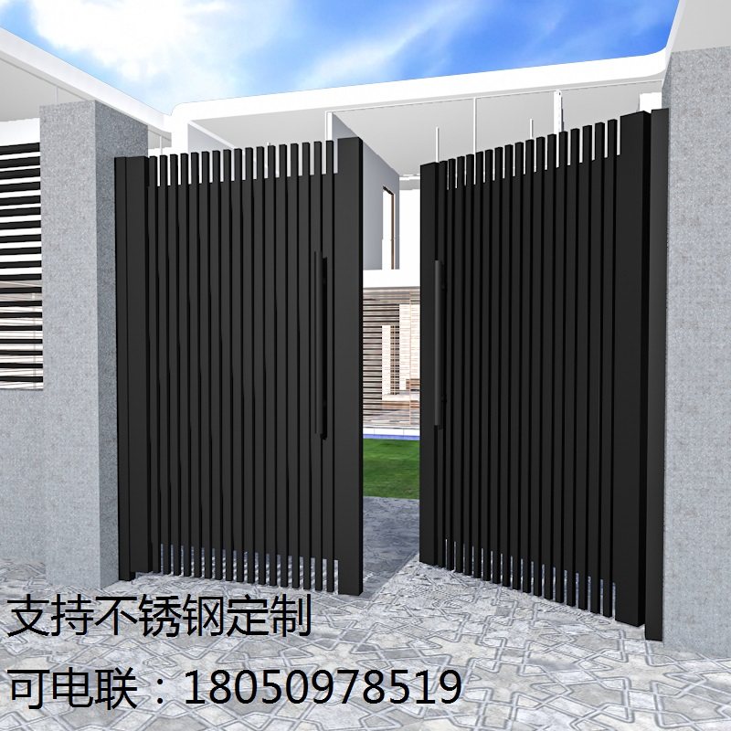 Custom Iron Art Gate Countryside Patio Door Garden Villa Door Open Door Submother Door Single Double Door Stainless Steel Door