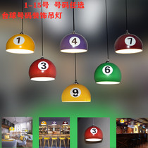 Billiards Bar Decorated lamps BilliarsDecorated LightsBar Bar Cash Bar Dance Creative Industry