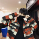 MRCYC new Korean version retro thick warm jacket loose long-sleeved shirt men's plaid shirt trendy