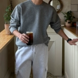 Мужской цветной свитер, удерживающее тепло трендовое трикотажное демисезонное термобелье, изысканный стиль, в корейском стиле