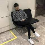 Универсальный приятный телу лонгслив для отдыха для школьников, оверсайз