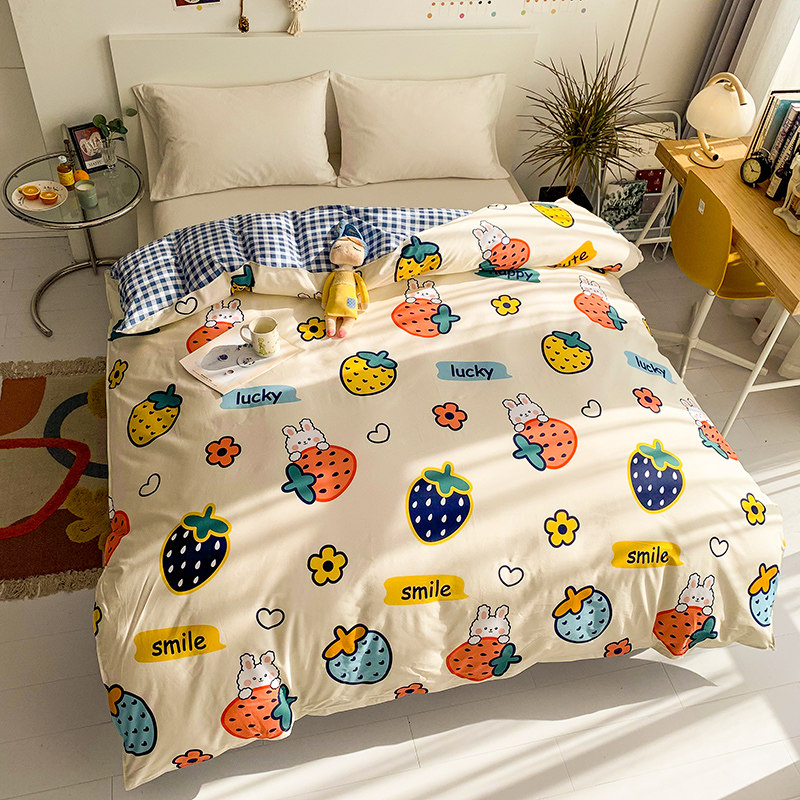 Cotton quilt cover single piece cotton quilt cover student single cartoon children cute anime quilt single 150 double 200cm