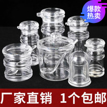 Oil vinegar bottle acrylic seasoning can household small wine bottle jar single vinegar pot seasoning seasoning box sealed